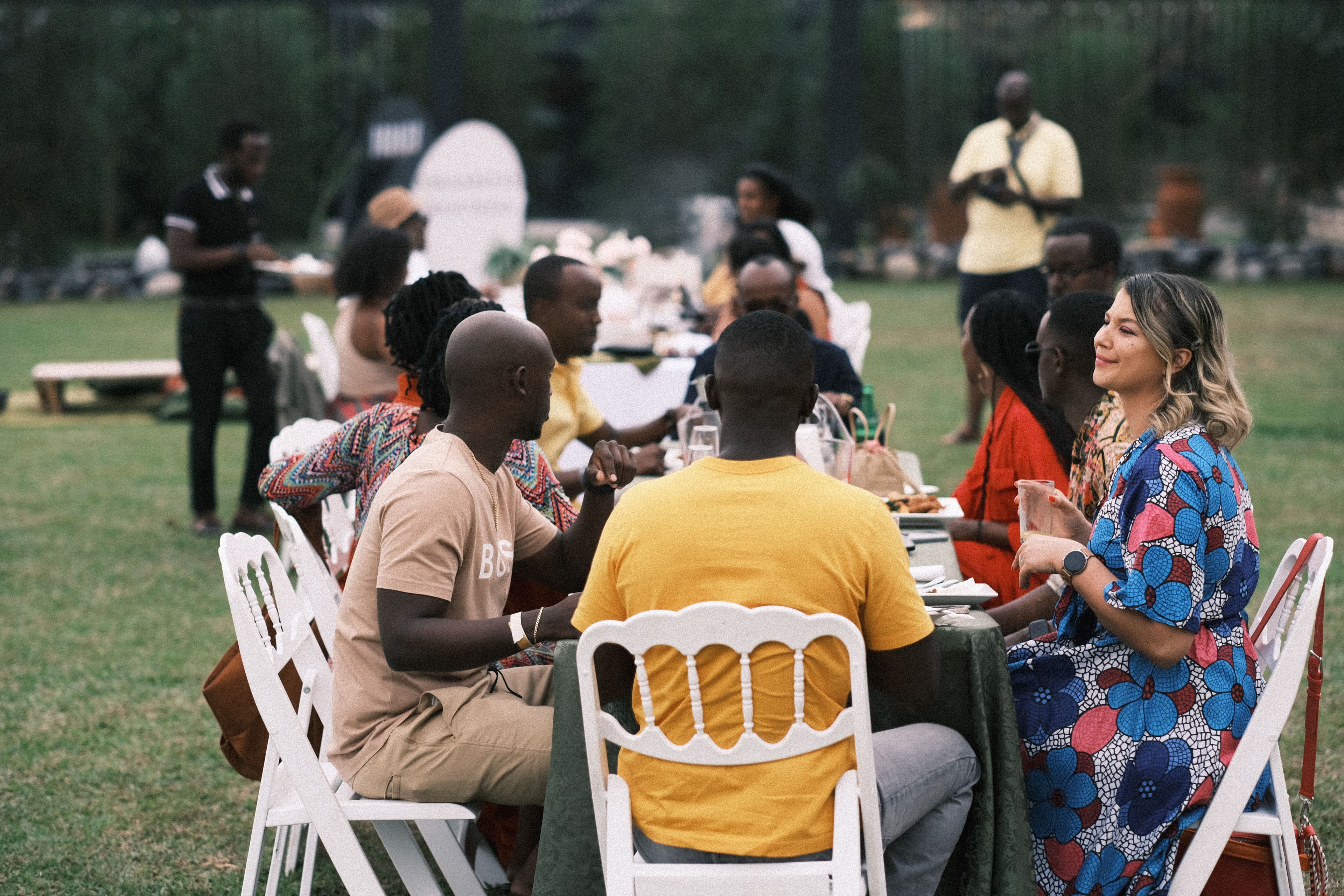 Imaara Bridge community members at a gathering in Kigali